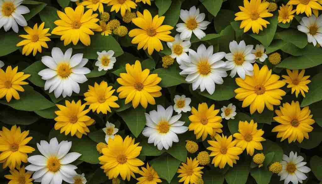 Different Shades of Yellow Floral Blooms