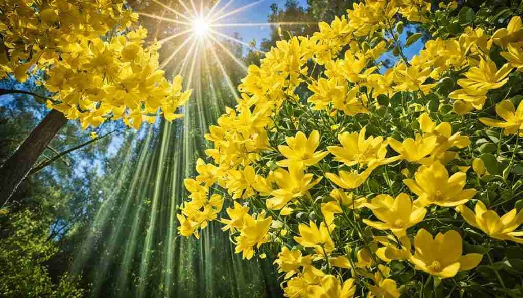 Different Shades of Yellow Floral Blooms