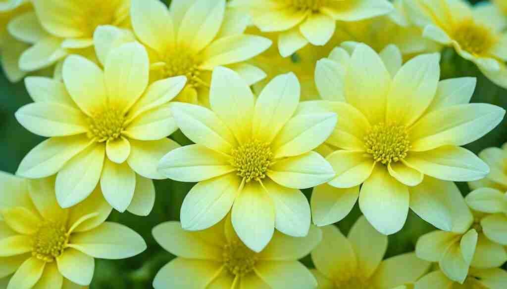 Different Shades of Yellow Floral Blooms