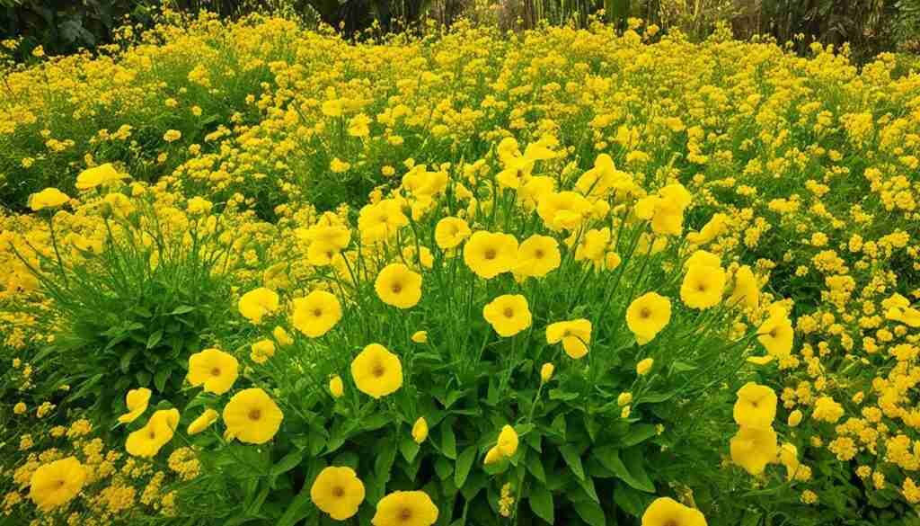 Different Shades of Yellow Floral Blooms