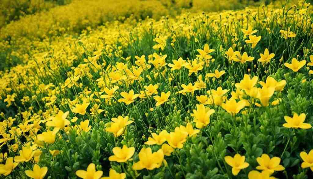 Different Shades of Yellow Floral Blooms