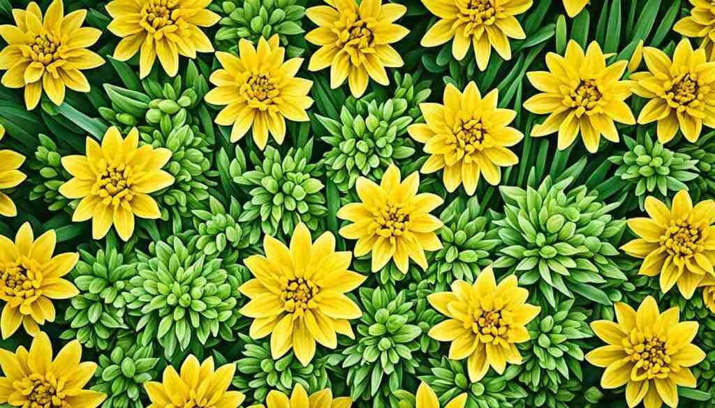 Different Shades of Yellow Floral Blooms