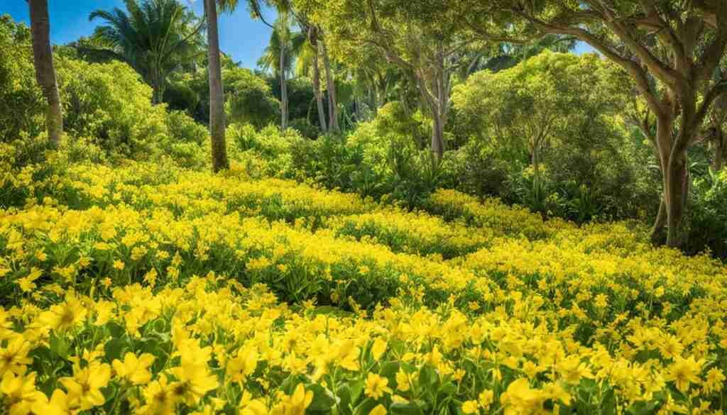 Different Shades of Yellow Floral Blooms