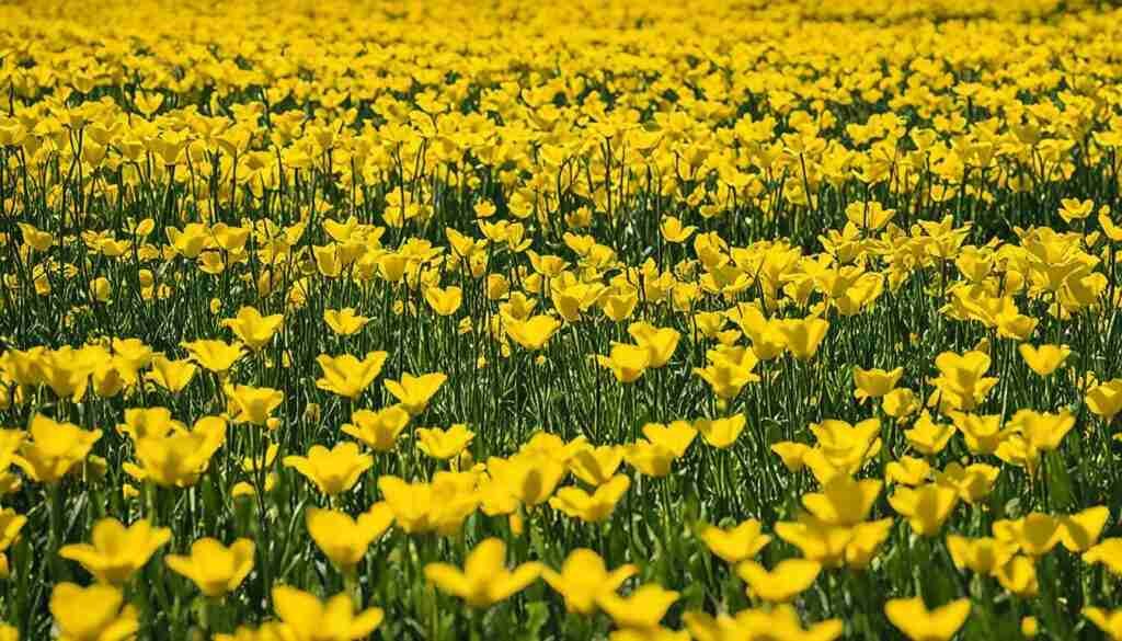 Different Shades of Yellow Floral Blooms