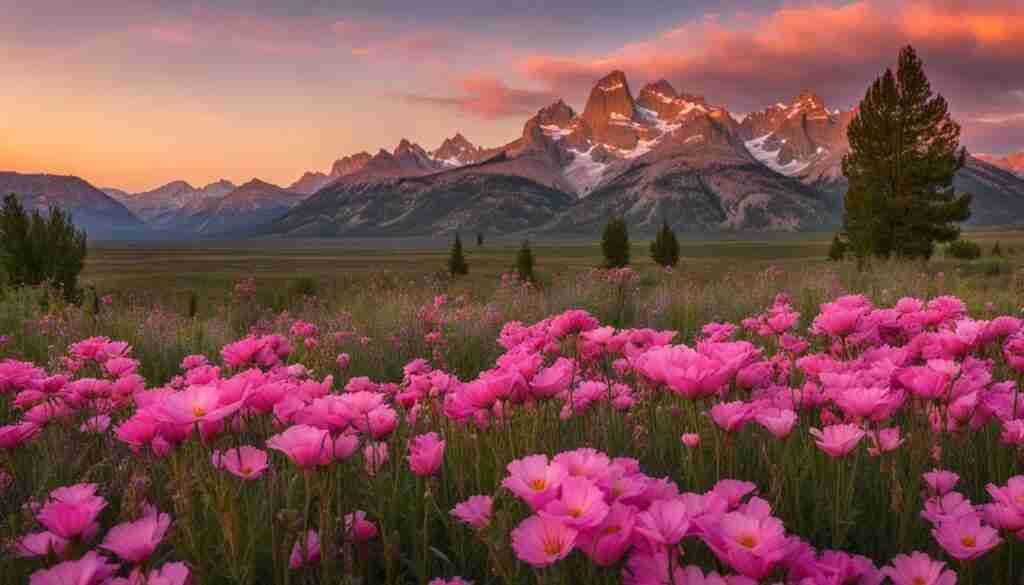 Different shades of pink floral blooms