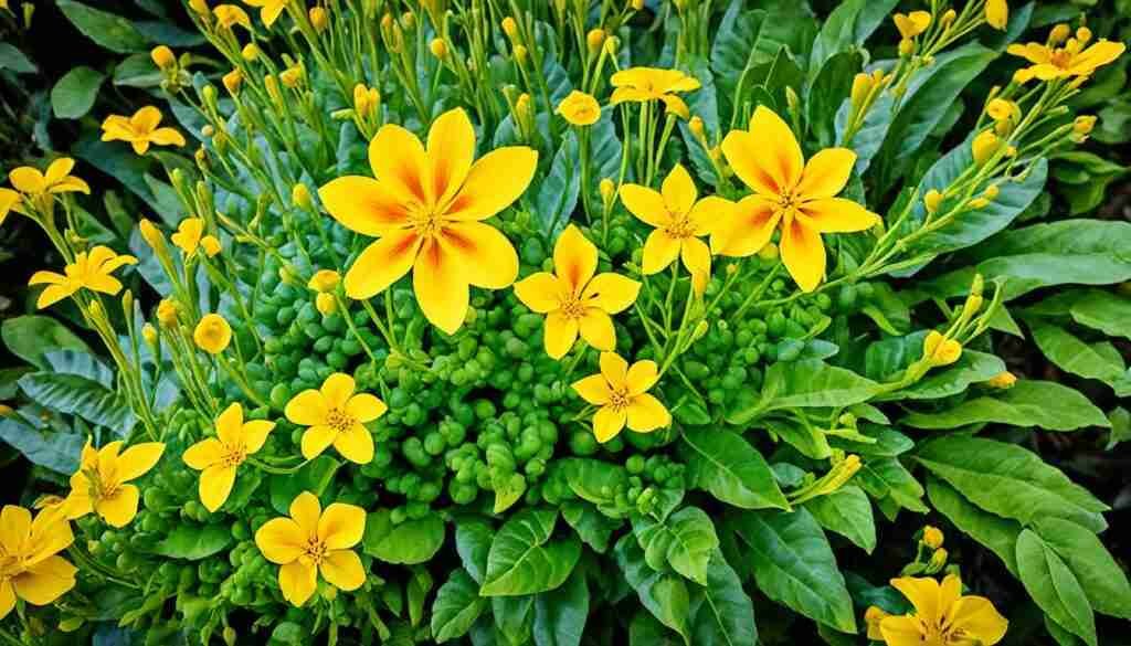 El Salvadorian yellow flowers
