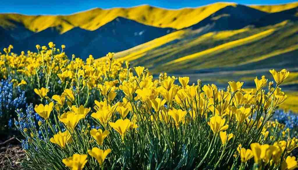 Mongolian yellow flowers