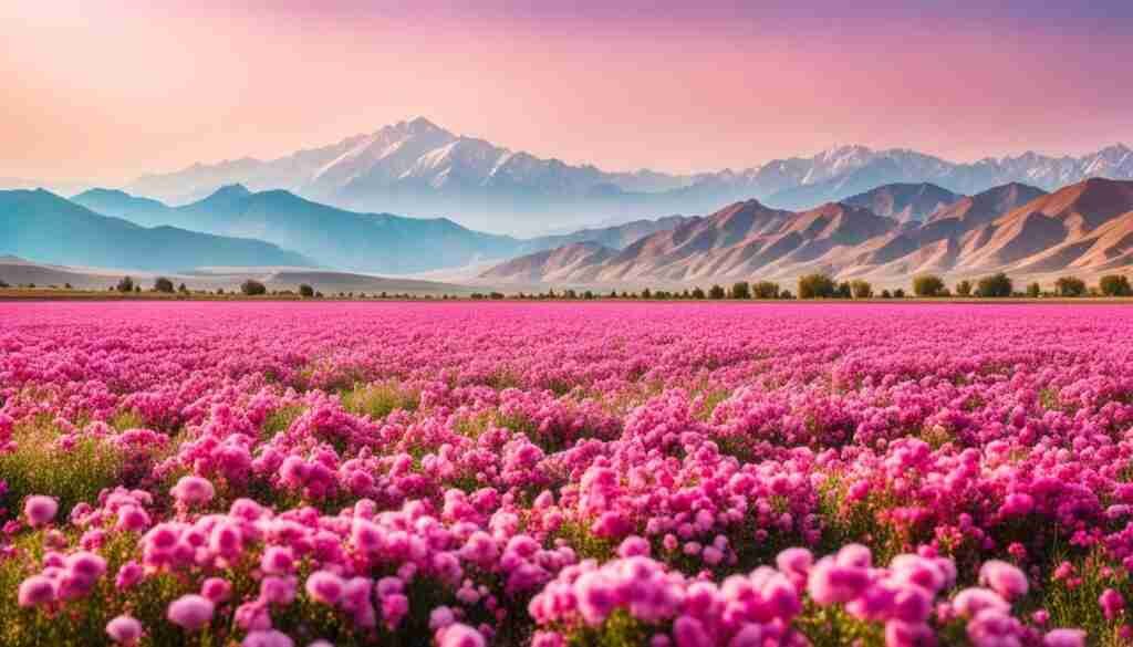 Pink Flowers Varieties in Uzbekistan