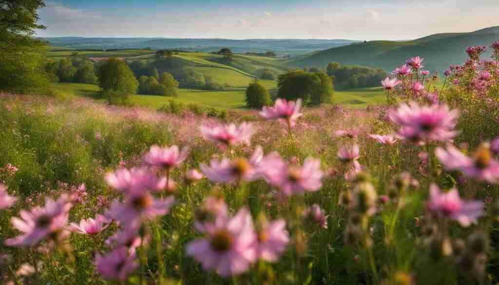 Pink Flowers in Poland