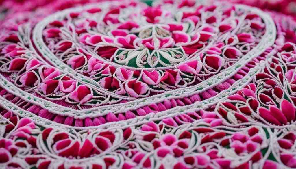 Pink Flowers in Turkmenistan Culture