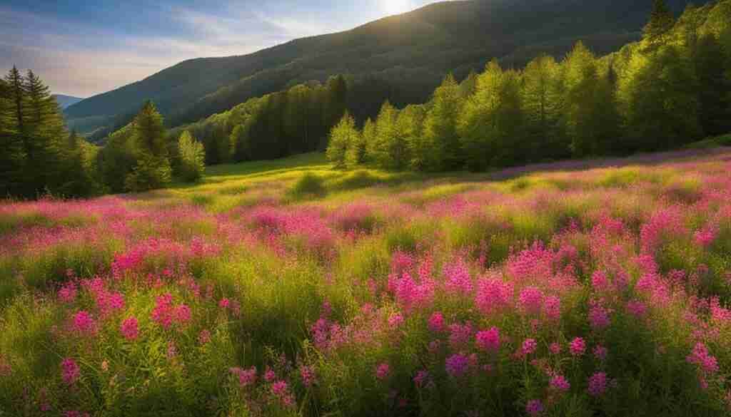 Pink Flowers in Vermont Pink Flowers in Vermont