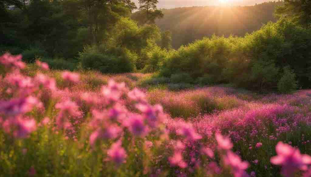 Pink Wildflowers in Washington