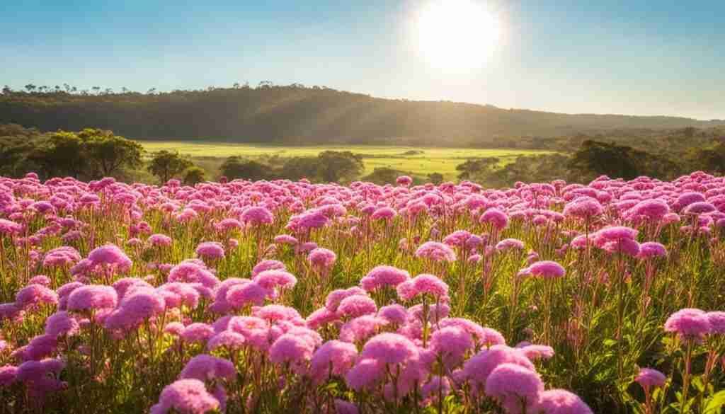 Pink flowers in Paraguay Pink flowers in Paraguay