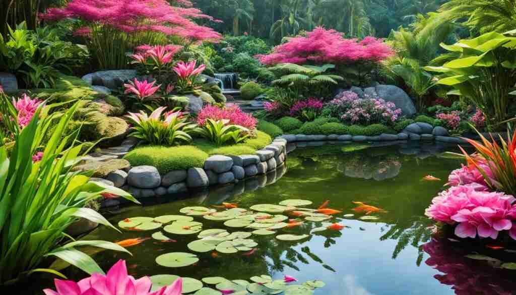 Pink flowers in the Philippines for landscaping