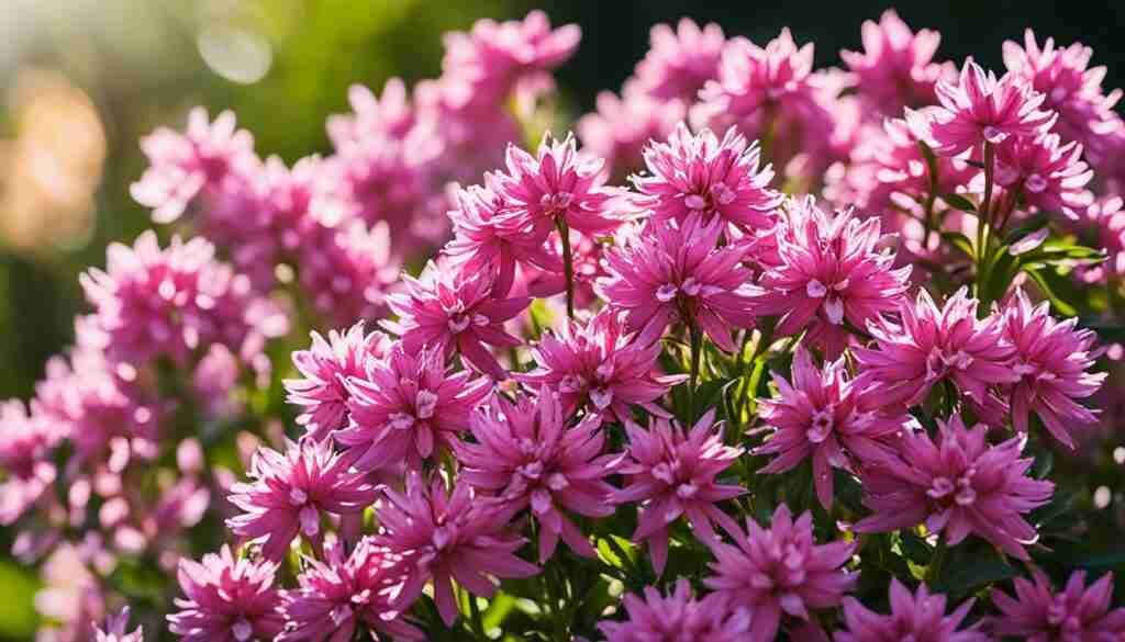 Pink perennial flowers in Maryland