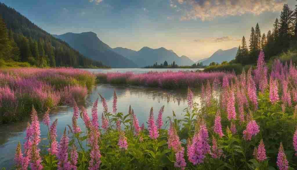 Pink wildflowers in Idaho Pink wildflowers in Idaho