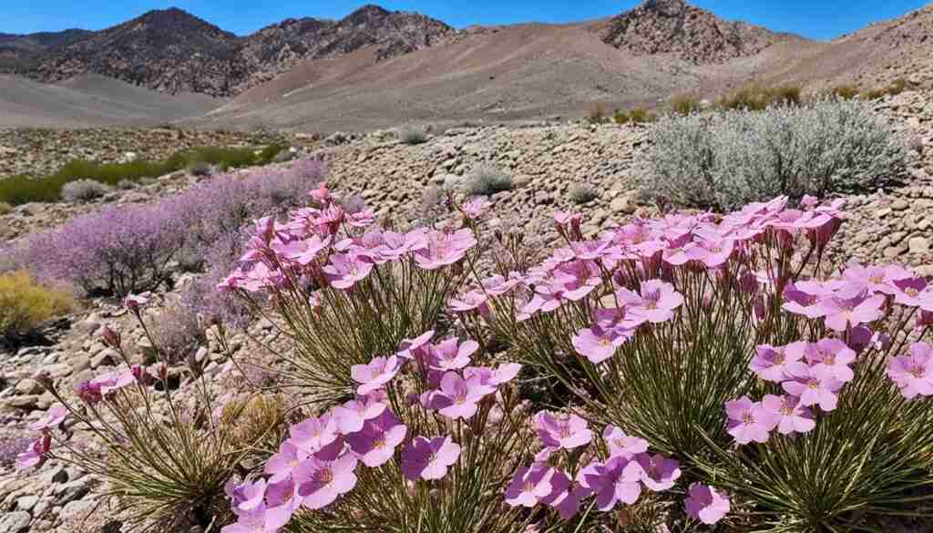 Pink wildflowers in Nevada