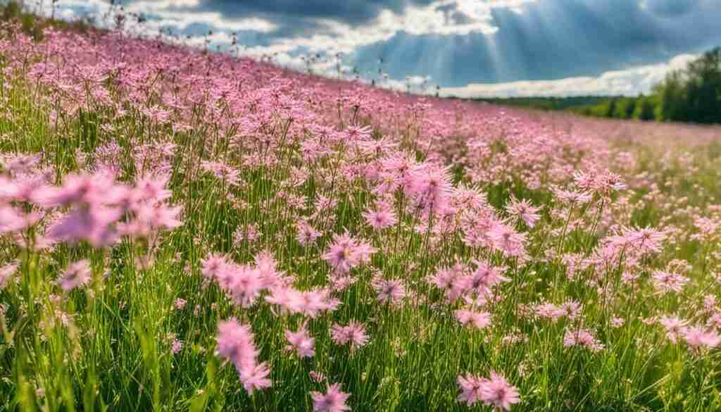 Pink wildflowers in New Jersey