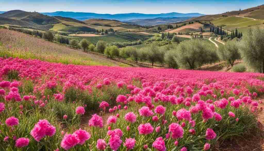 Popular Pink Flowers in Spain