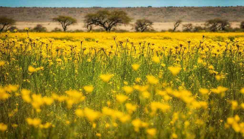 Popular Yellow Flowers in Botswana