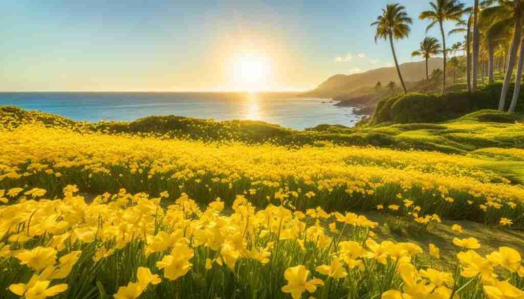 Popular Yellow Flowers in Mauritius