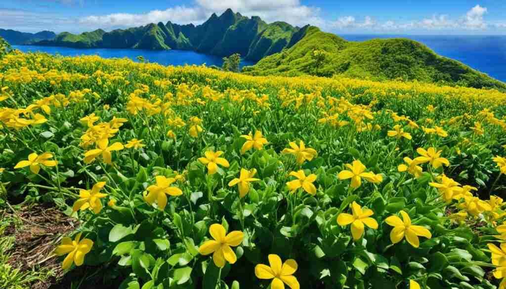 Popular Yellow Flowers in Micronesia