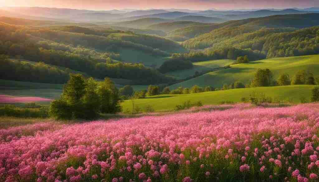 Popular pink Flowers in West Virginia