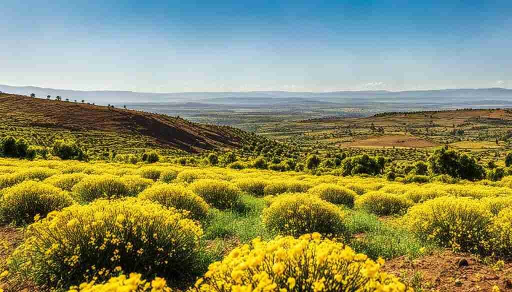 Popular yellow flowers in Ethiopia