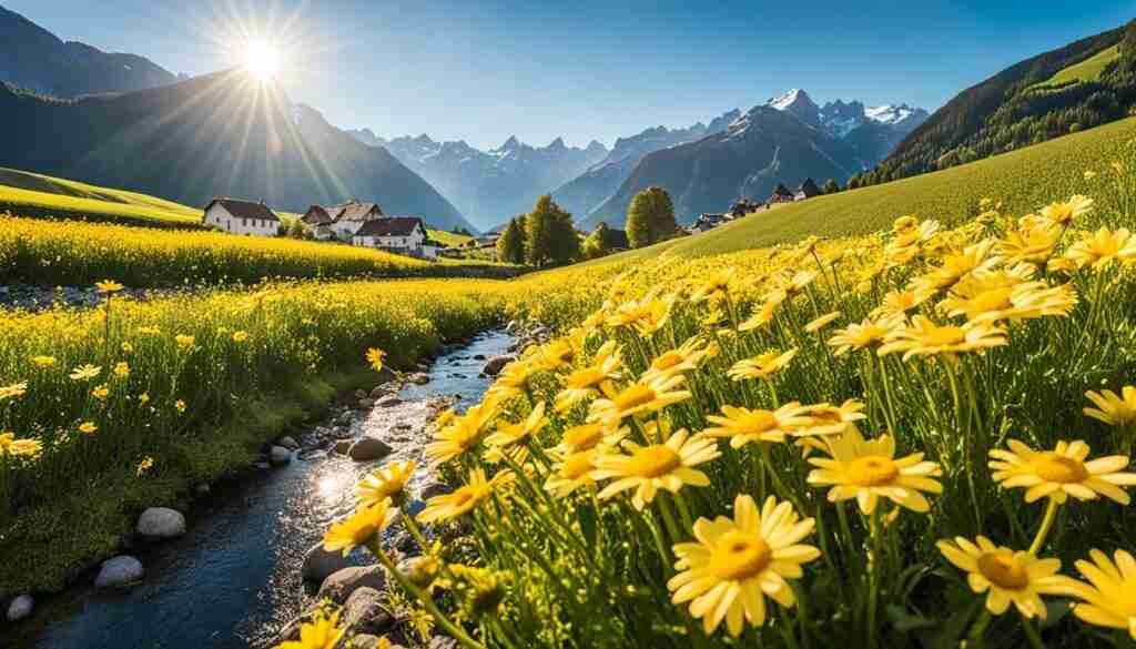Popular yellow flowers in Liechtenstein