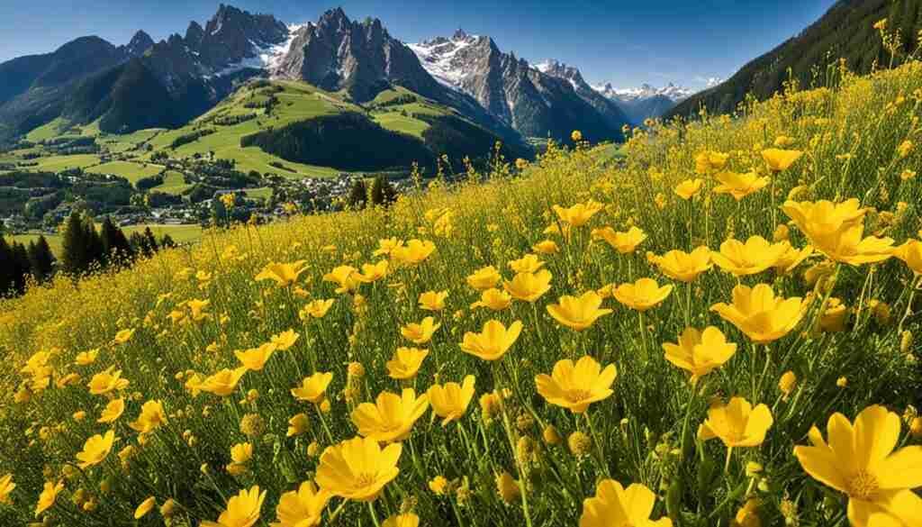 Rare flower varieties in Liechtenstein