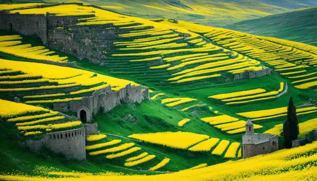 Yellow Flowers in Armenia