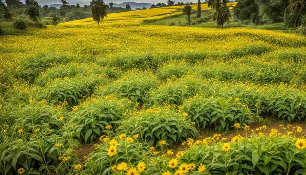 Yellow Flowers in Cameroon