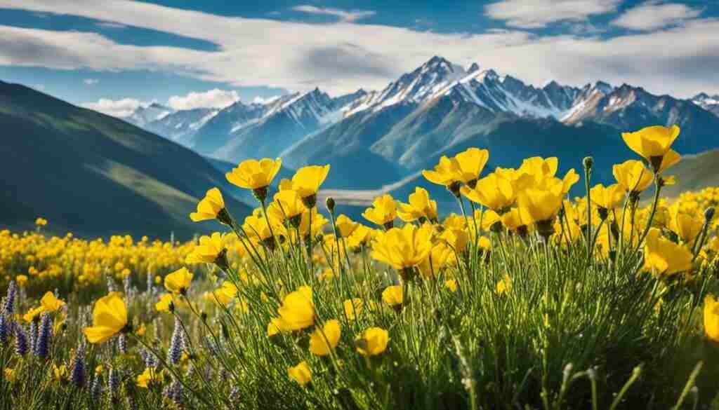 Yellow Flowers in Kazakhstan