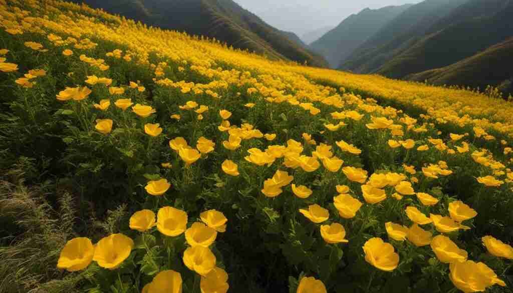 Yellow Flowers in North Korea Yellow Flowers in North Korea