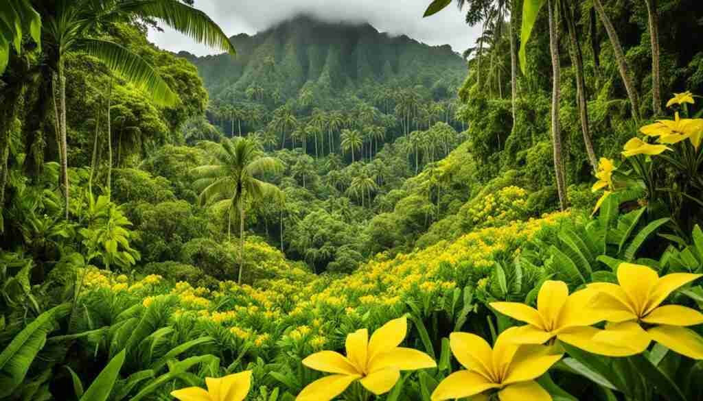 Yellow Flowers in Samoa Yellow Flowers in Samoa