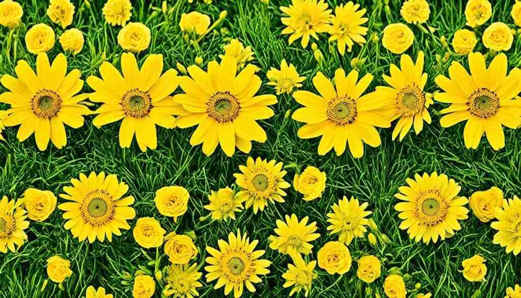 Yellow flowers bouquet