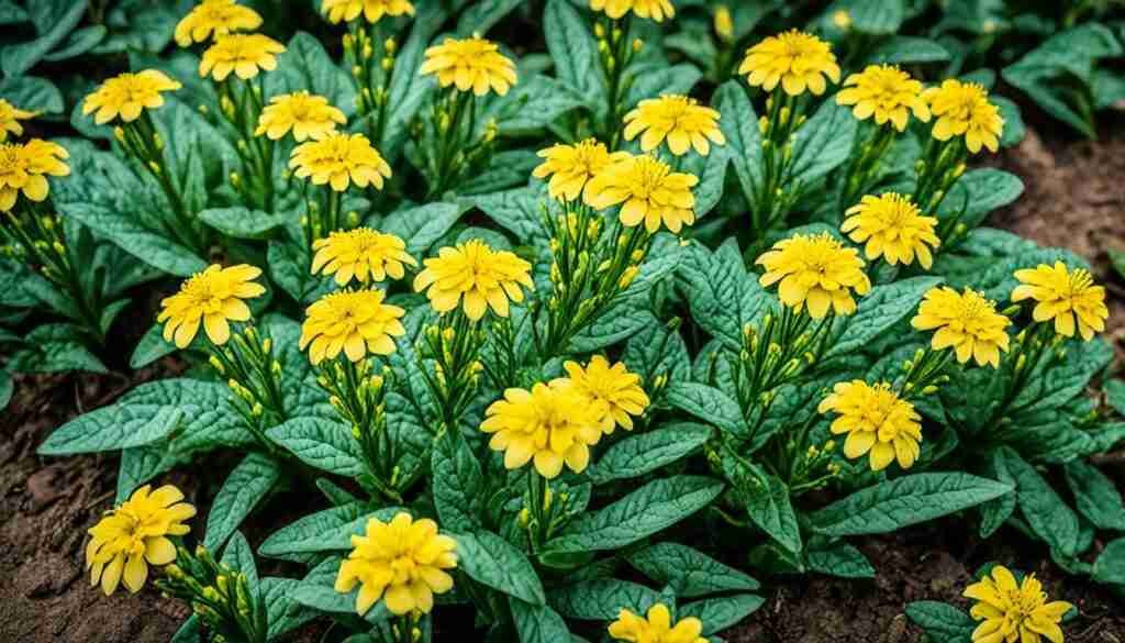 Yellow flowers in Cameroon