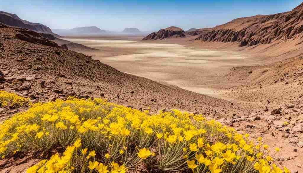 Yellow flowers in Djibouti Yellow flowers in Djibouti