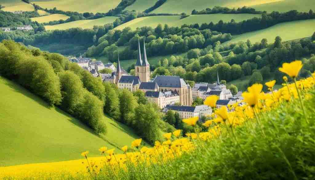 Yellow flowers in Luxembourg Culture