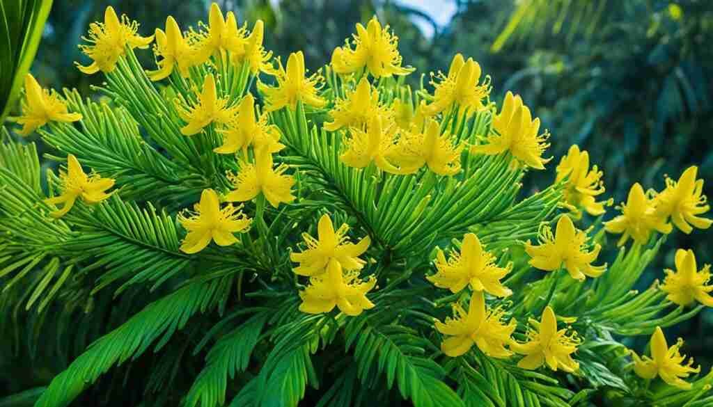 Yellow flowers in Palau Yellow flowers in Palau