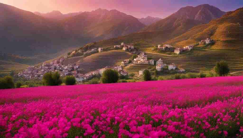 pink flowers in Turkish culture