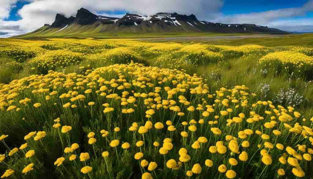 yellow flowers in Iceland yellow flowers in Iceland