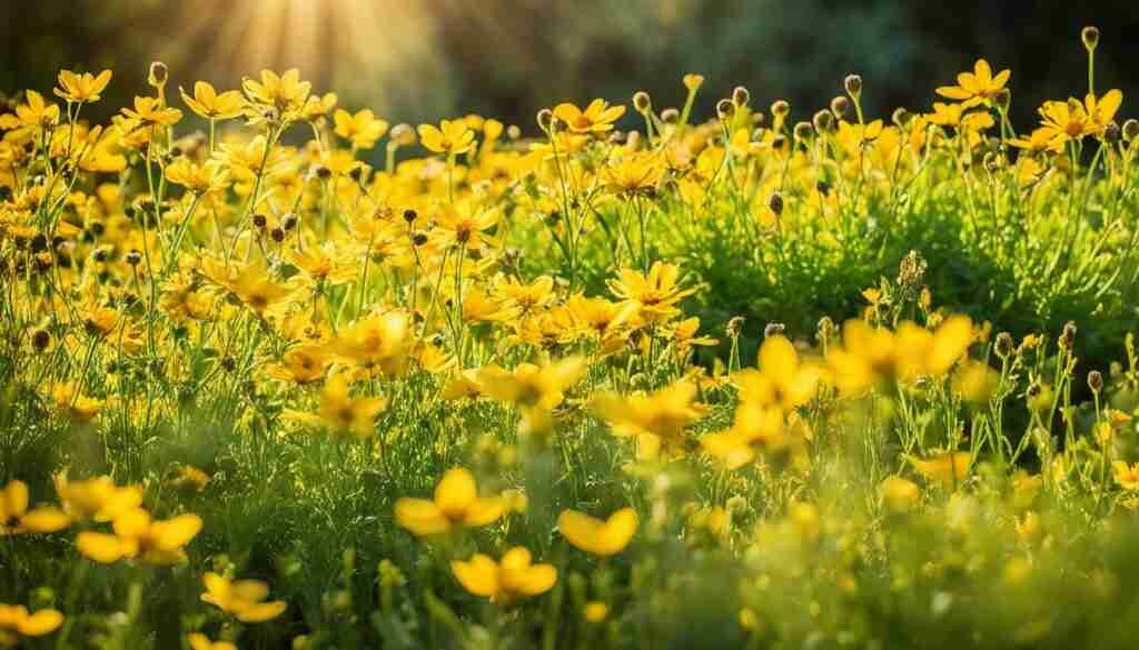 Different Shades of Yellow Floral Blooms