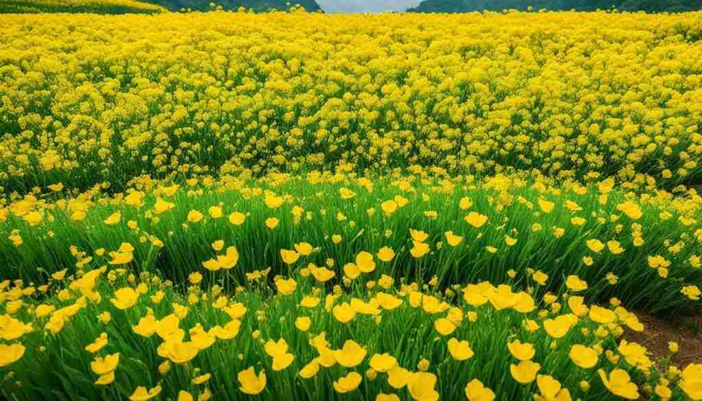 Different Shades of Yellow Floral Blooms