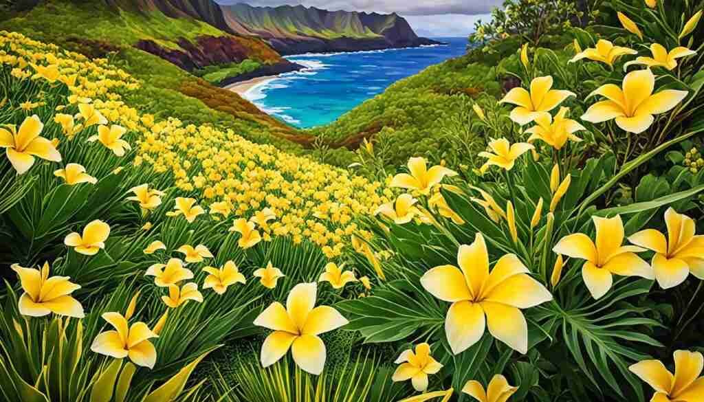 Different Shades of Yellow Floral Blooms