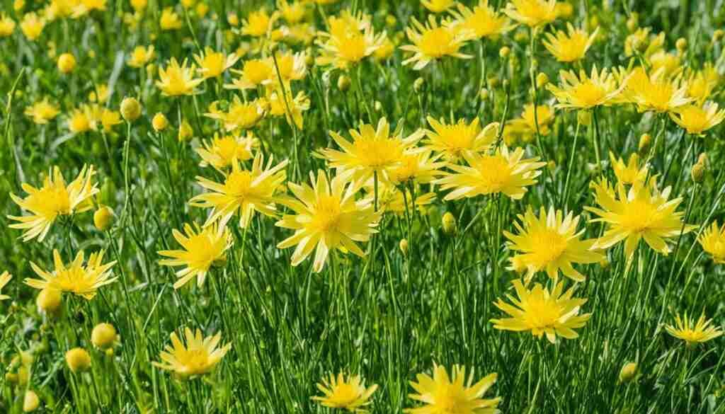 Different Shades of Yellow Floral Blooms