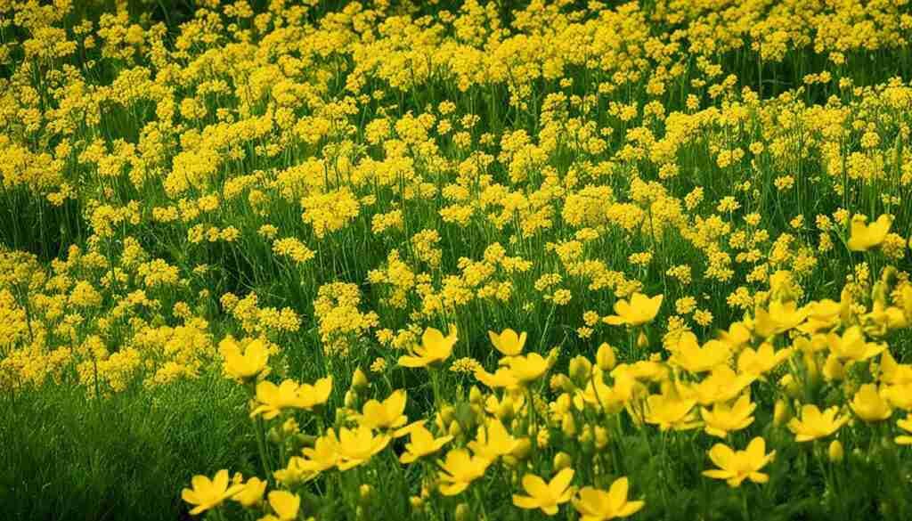Different Shades of Yellow Floral Blooms