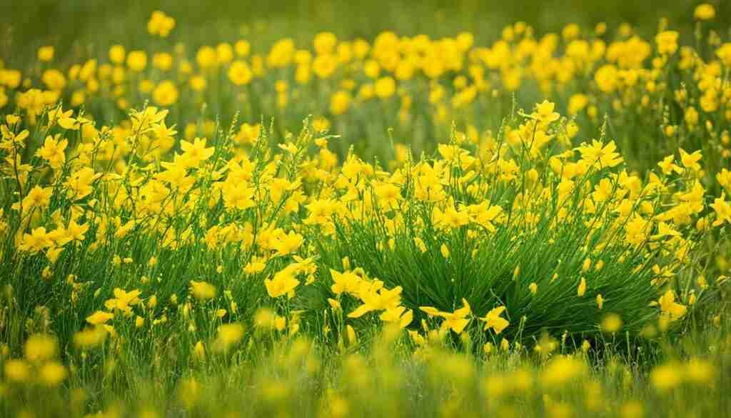Different Shades of Yellow Floral Blooms