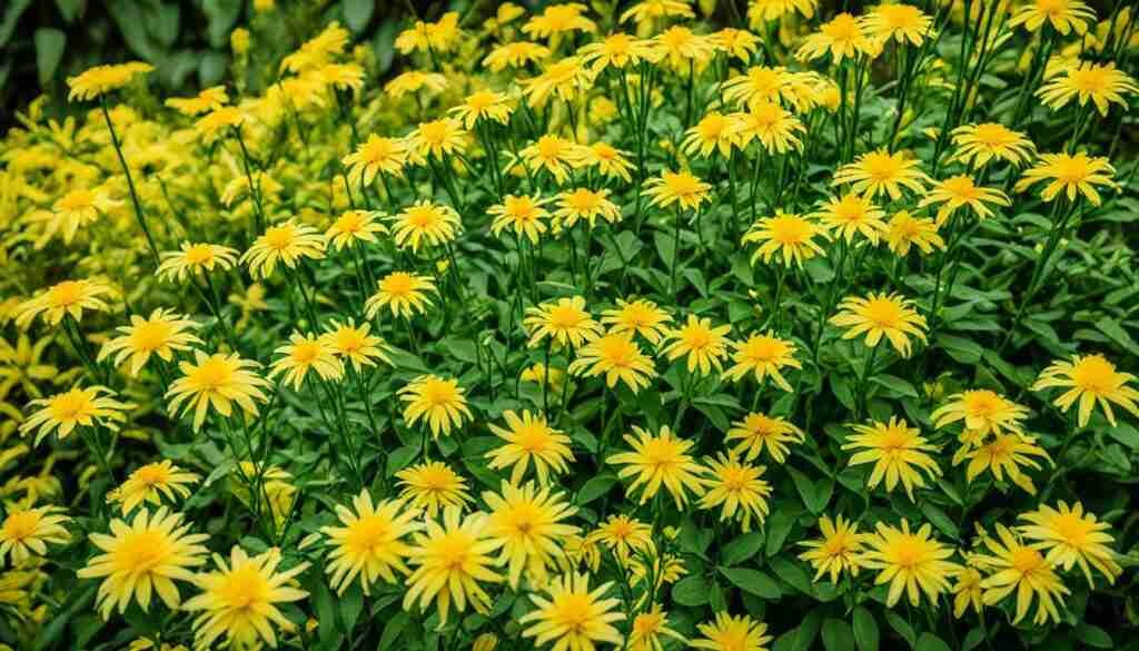Different Shades of Yellow Floral Blooms