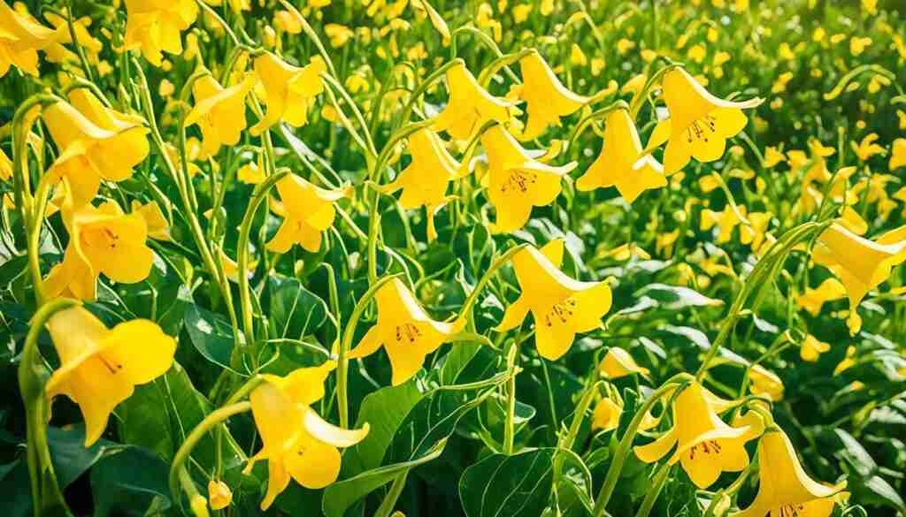 Golden Trumpet Flowers